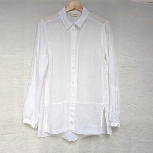 DKNY linen shirt white